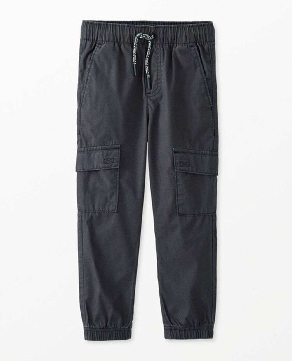 Hanna Andersson Poplin Cargo Cotton Joggers Soft Black | Boys 3T 90cm